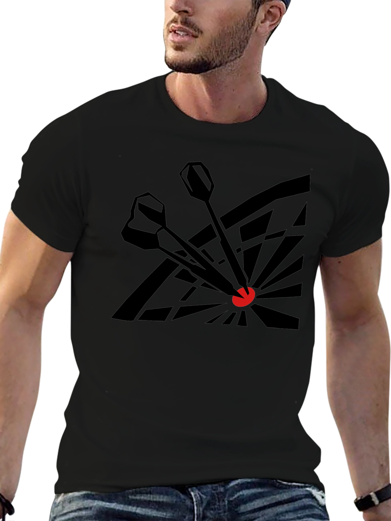 Darts Bullseye Black T-Shirt