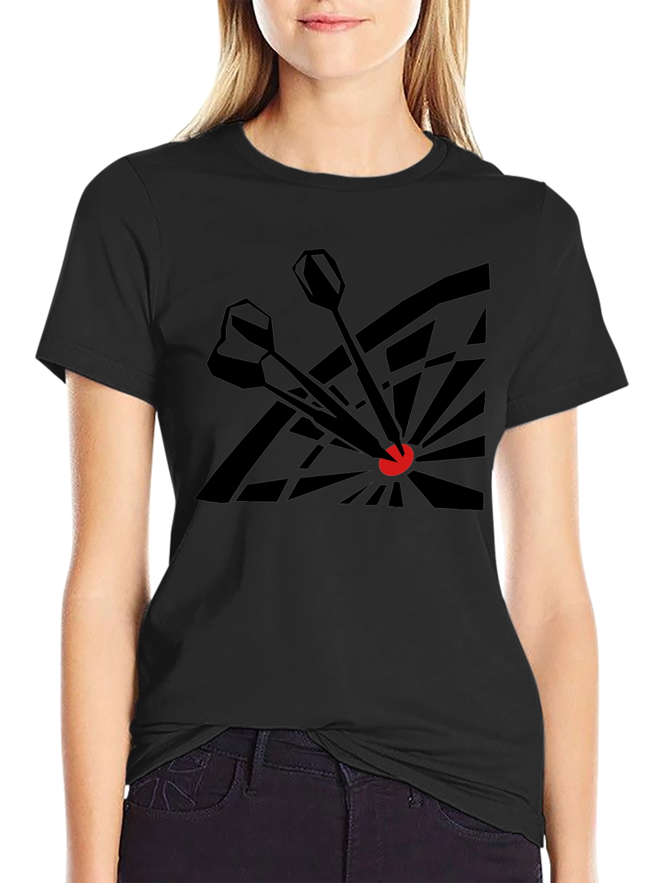 Darts Bullseye Black T-Shirt
