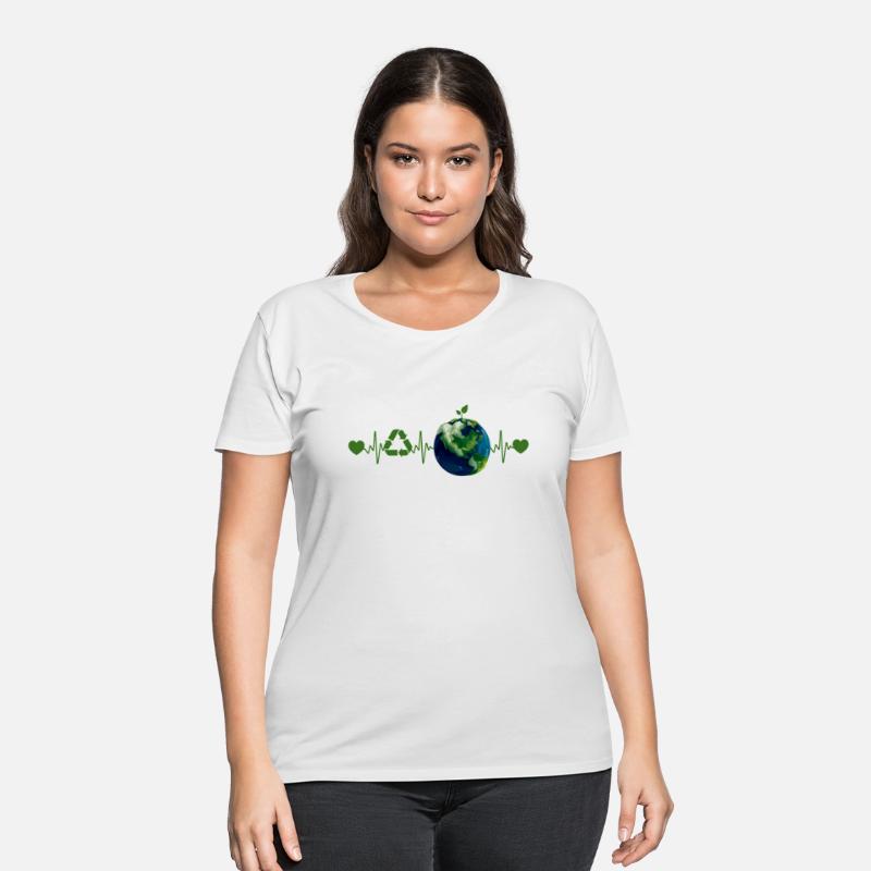 Heart Beat Earth Day Recycle Love Earth Day Annive