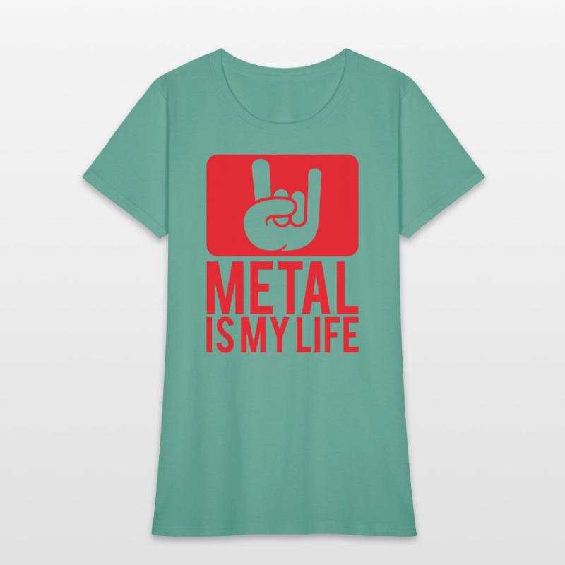 Heavy Metal Is My Life Hard Rock Music Text Quote