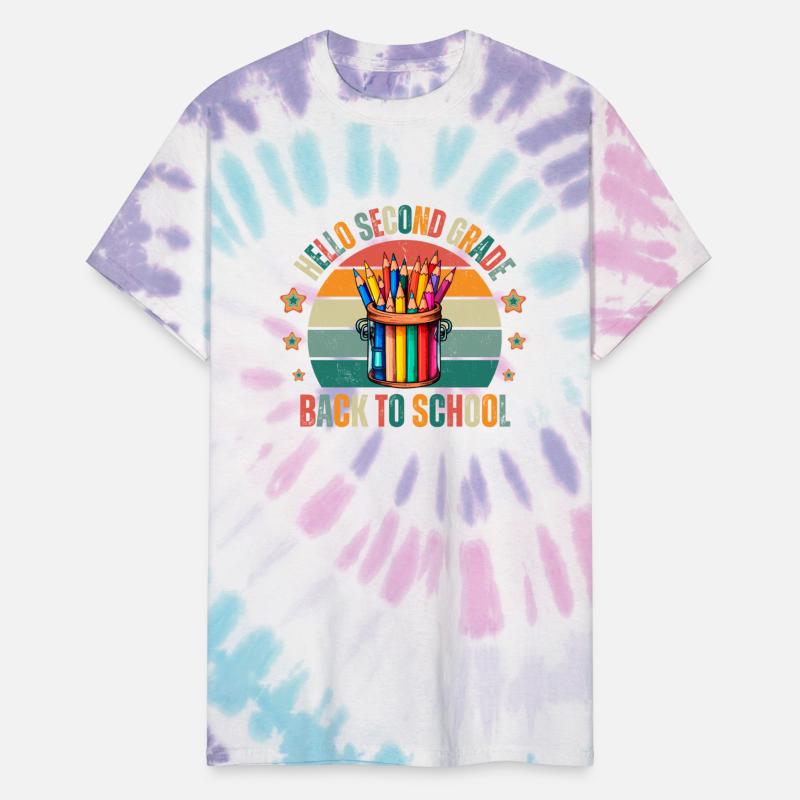 Hello 2nd Grade Back To School Vintage