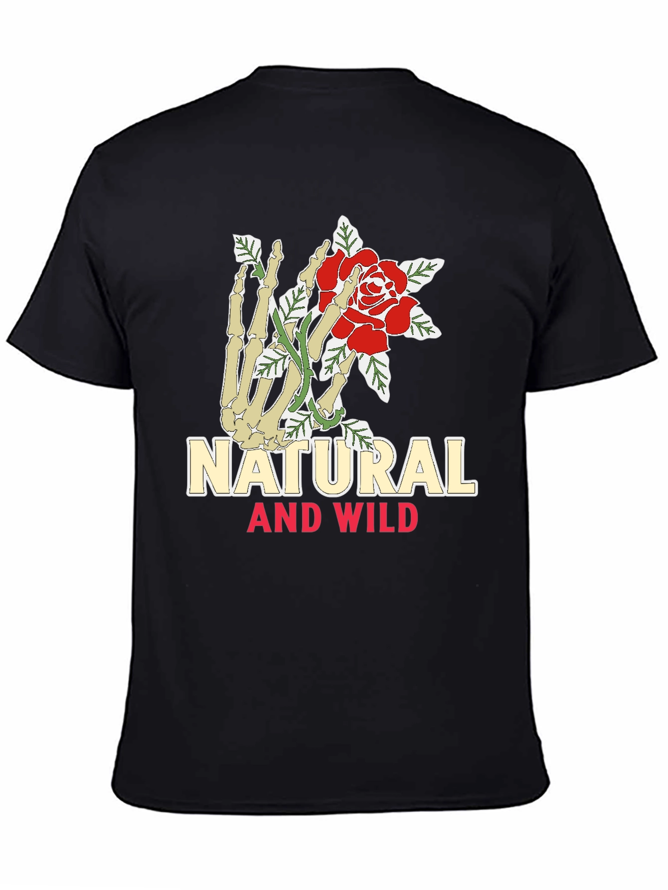 Natural & Wild Skeleton Hand Rose Graphic Tee