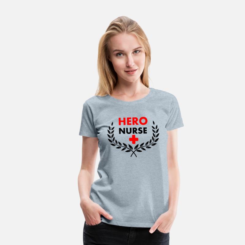 Hero nurse in laurel wreath