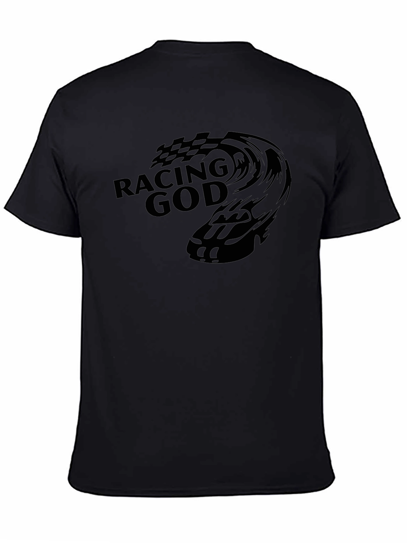 Racing God Black T-Shirt