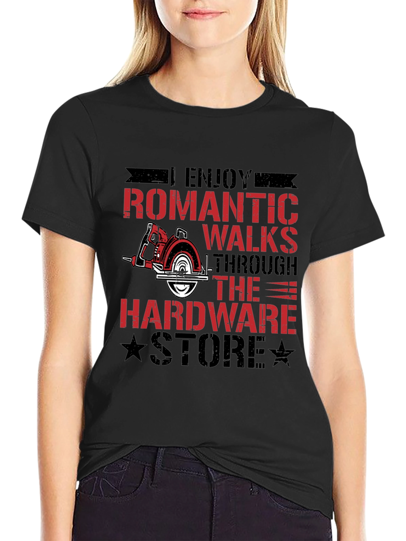 Romantic Walks Hardware Store Black T-Shirt