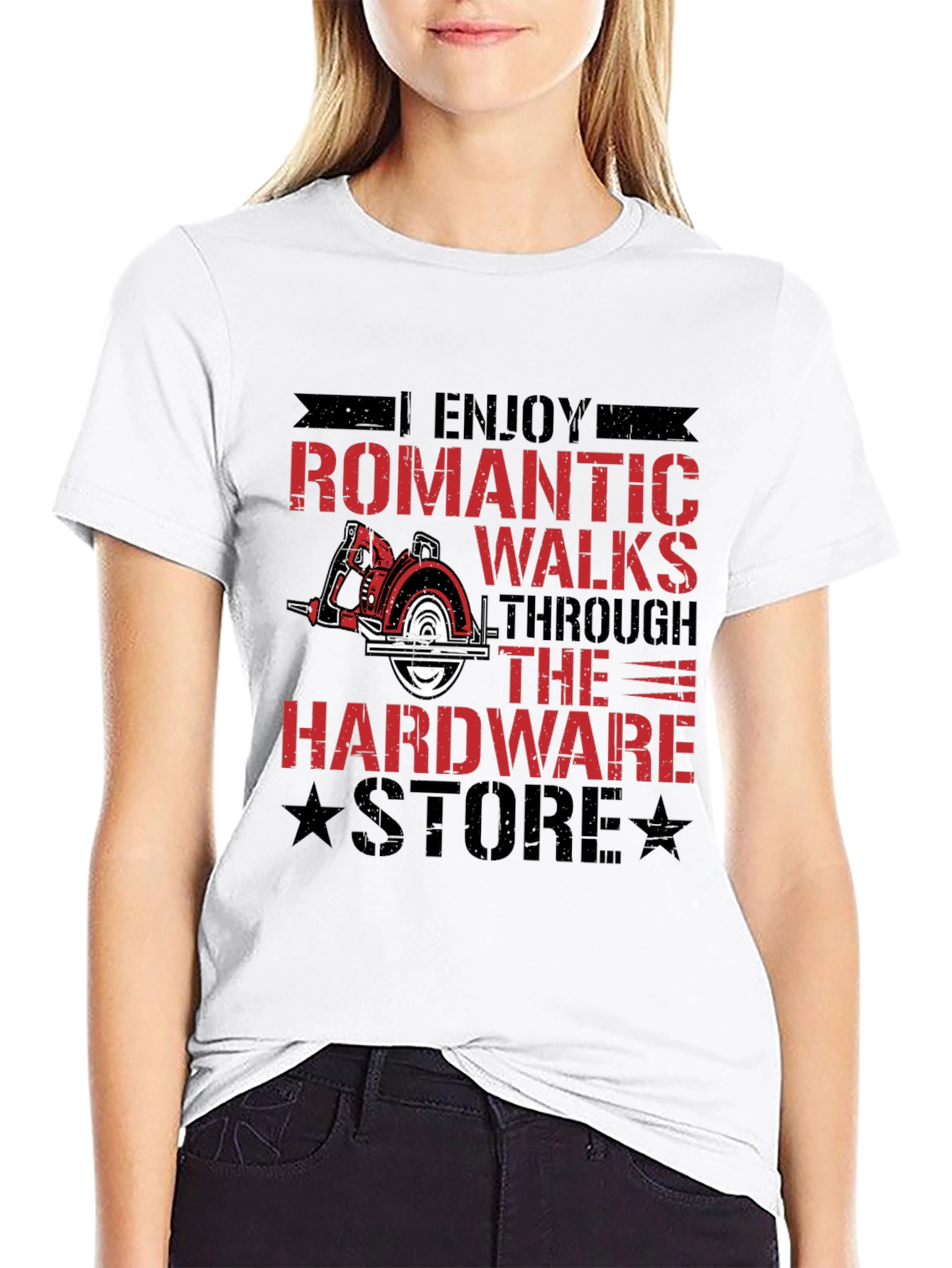 Romantic Walks Hardware Store Black T-Shirt