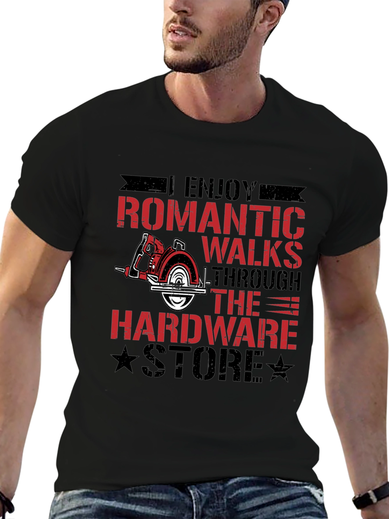 Romantic Walks Hardware Store Black T-Shirt