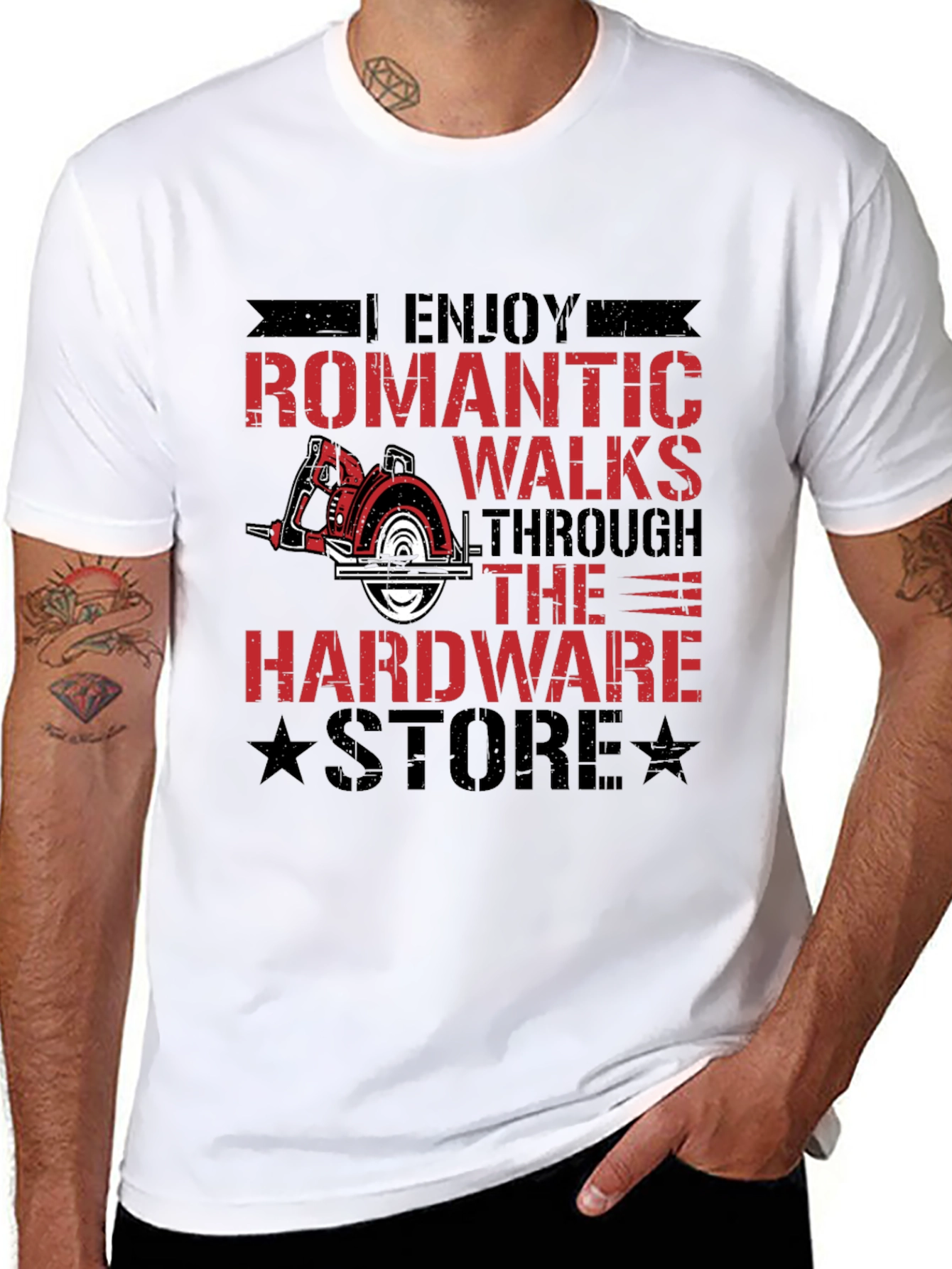 Romantic Walks Hardware Store Black T-Shirt