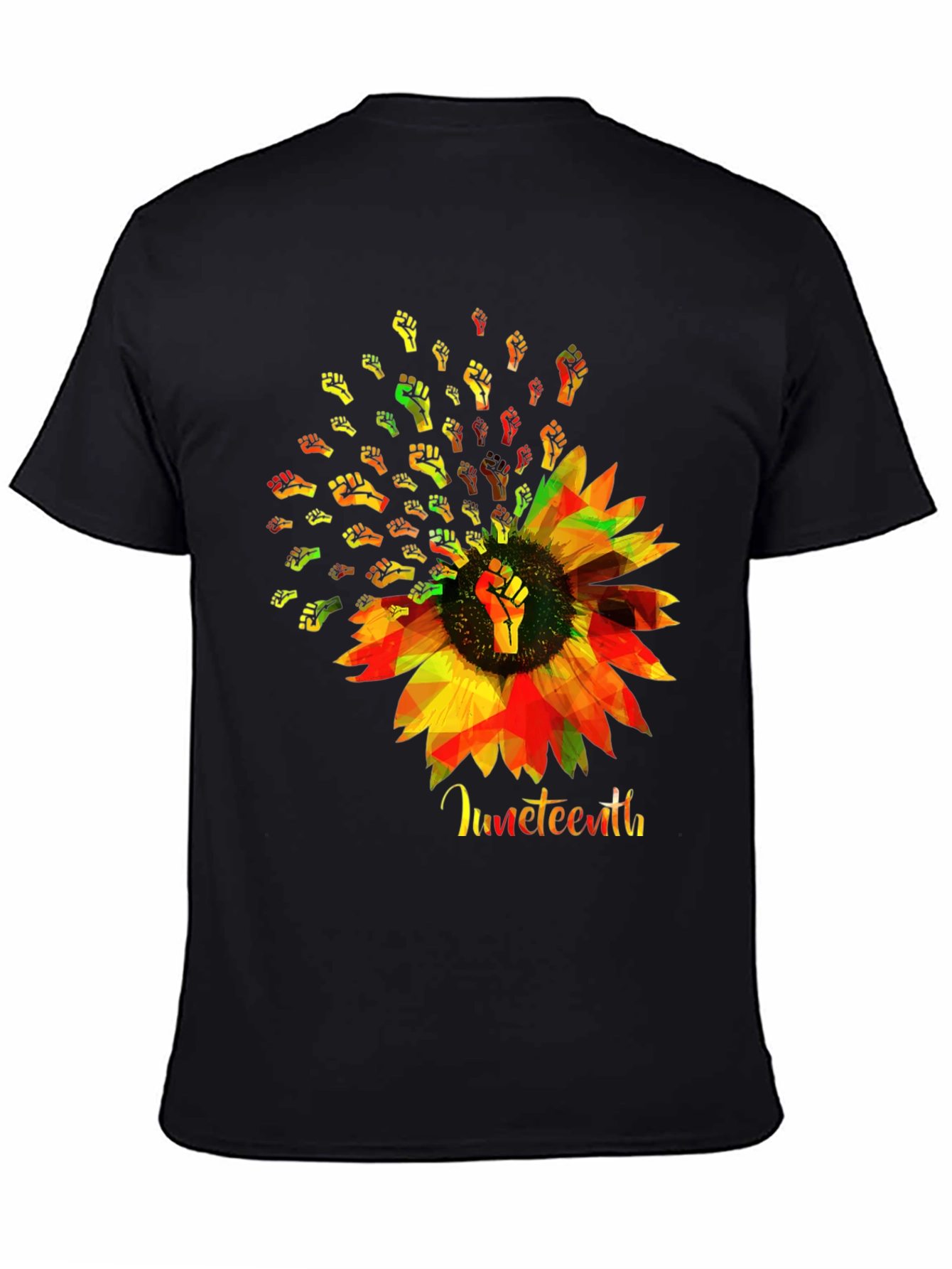 Juneteenth Sunflower Fist T-Shirt