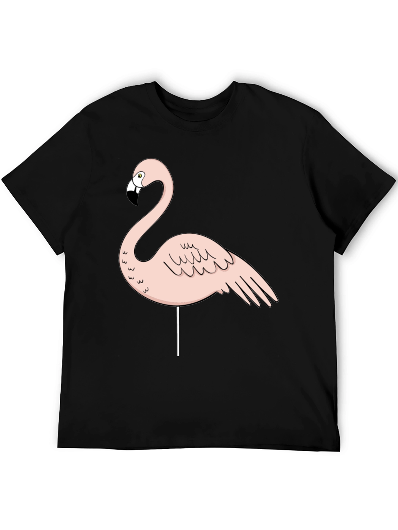 Flamingo Graphic Tee - Mens Black T-Shirt