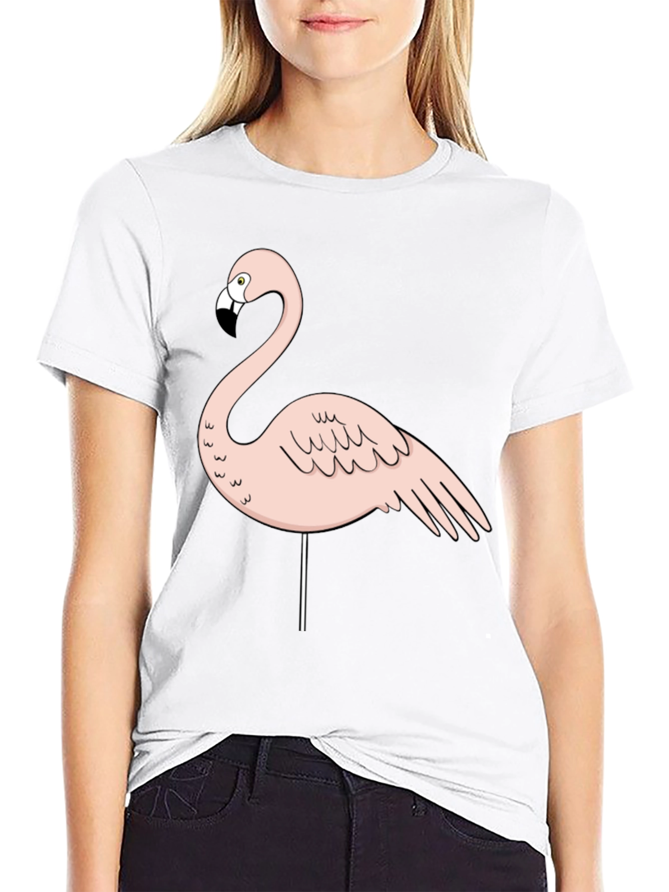 Flamingo Graphic Tee - Mens Black T-Shirt