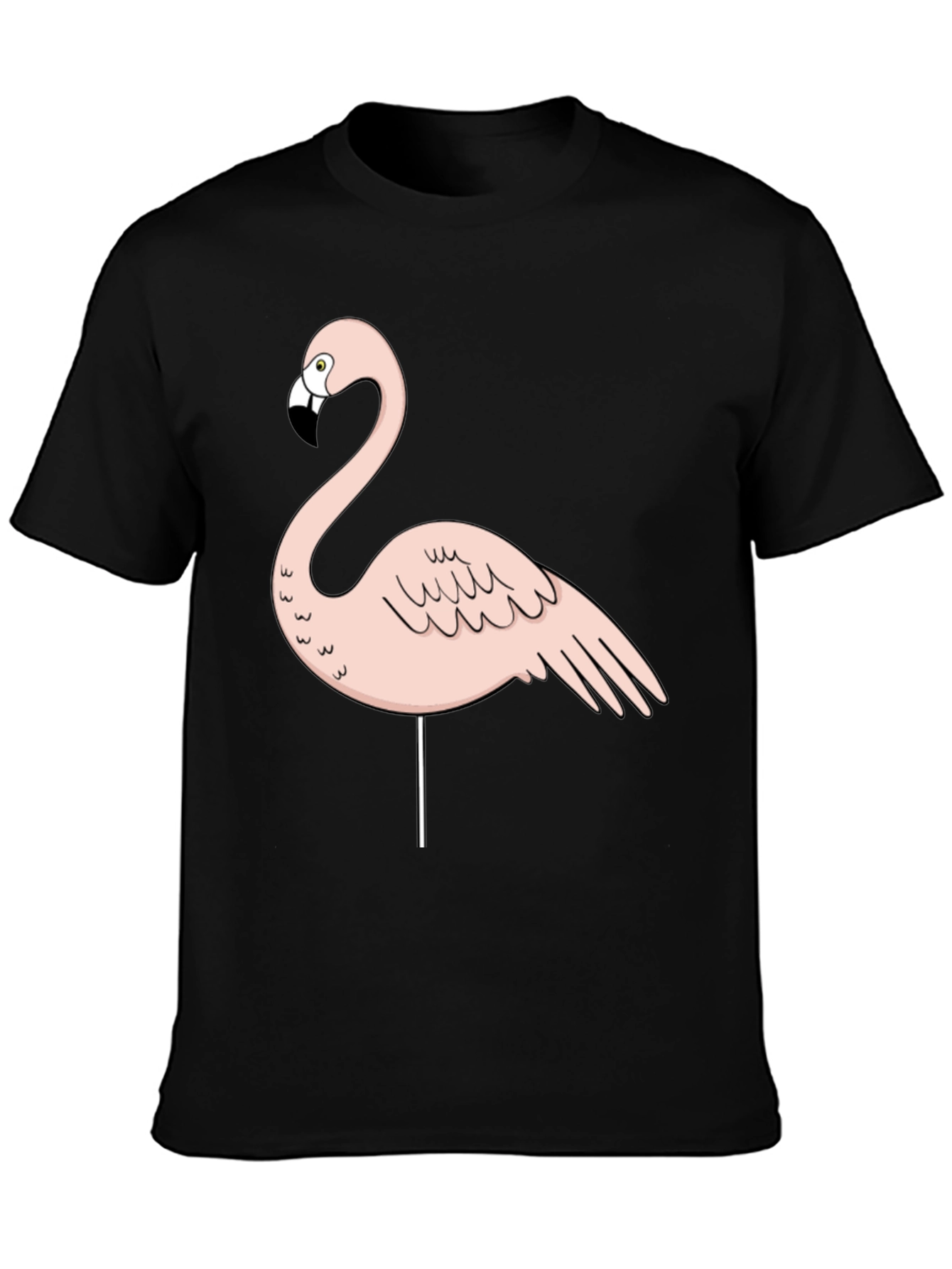 Flamingo Graphic Tee - Mens Black T-Shirt