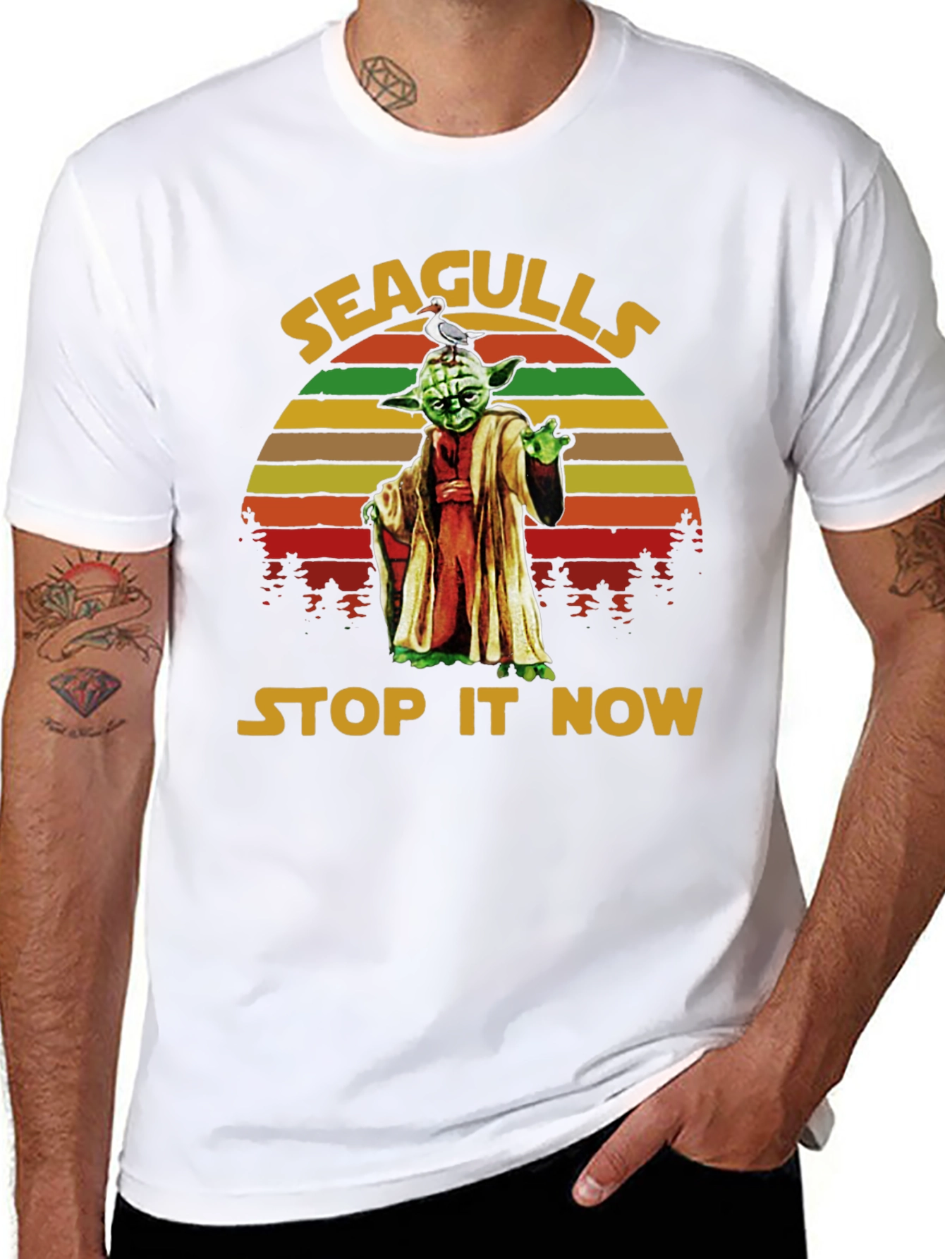 Seagulls Stop It Now Yoda T-Shirt