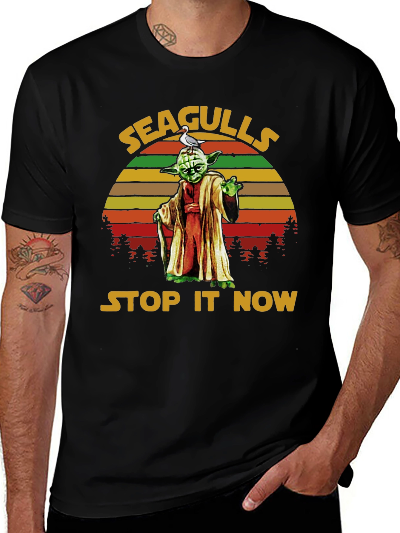 Seagulls Stop It Now Yoda T-Shirt