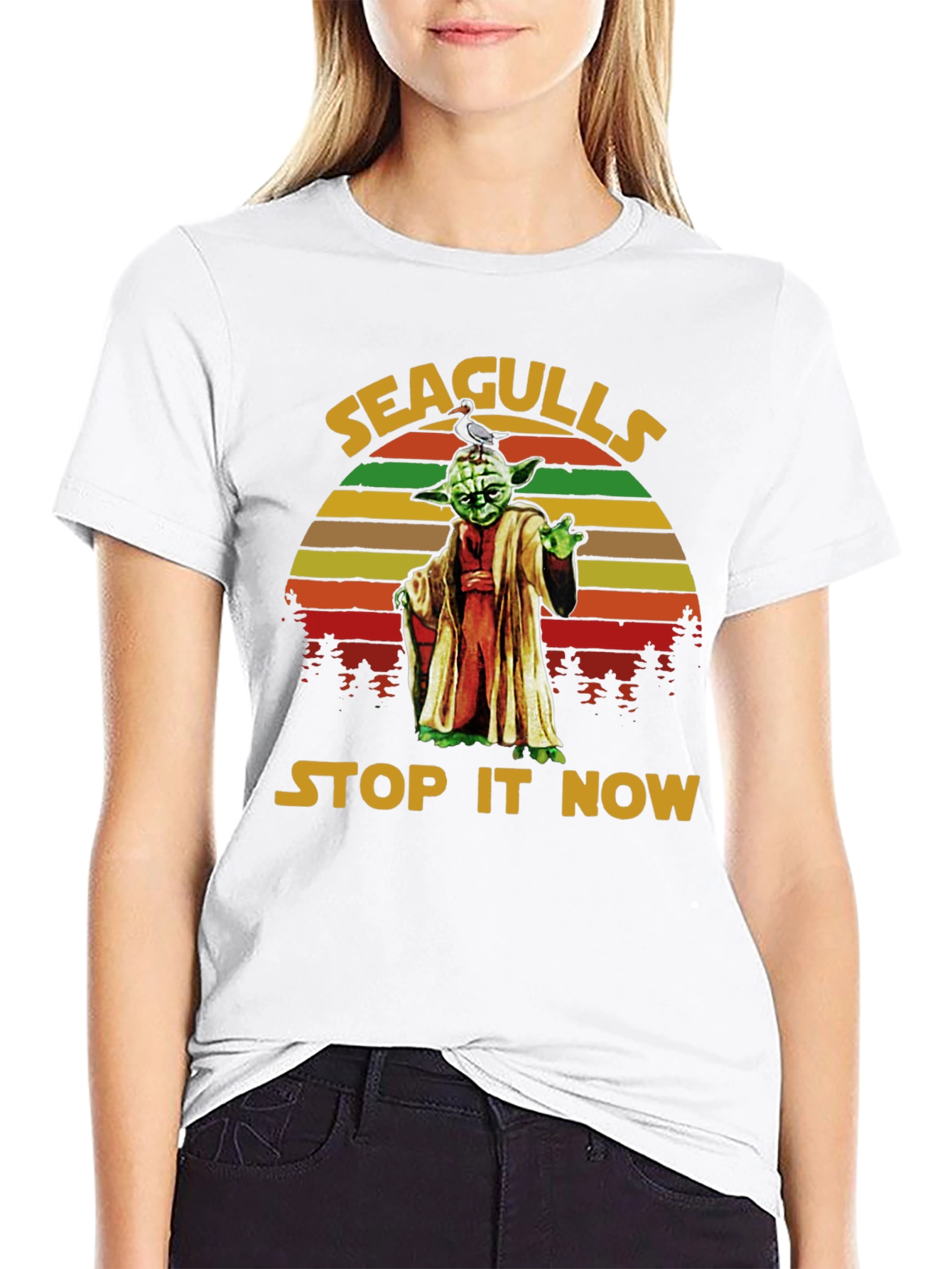 Seagulls Stop It Now Yoda T-Shirt