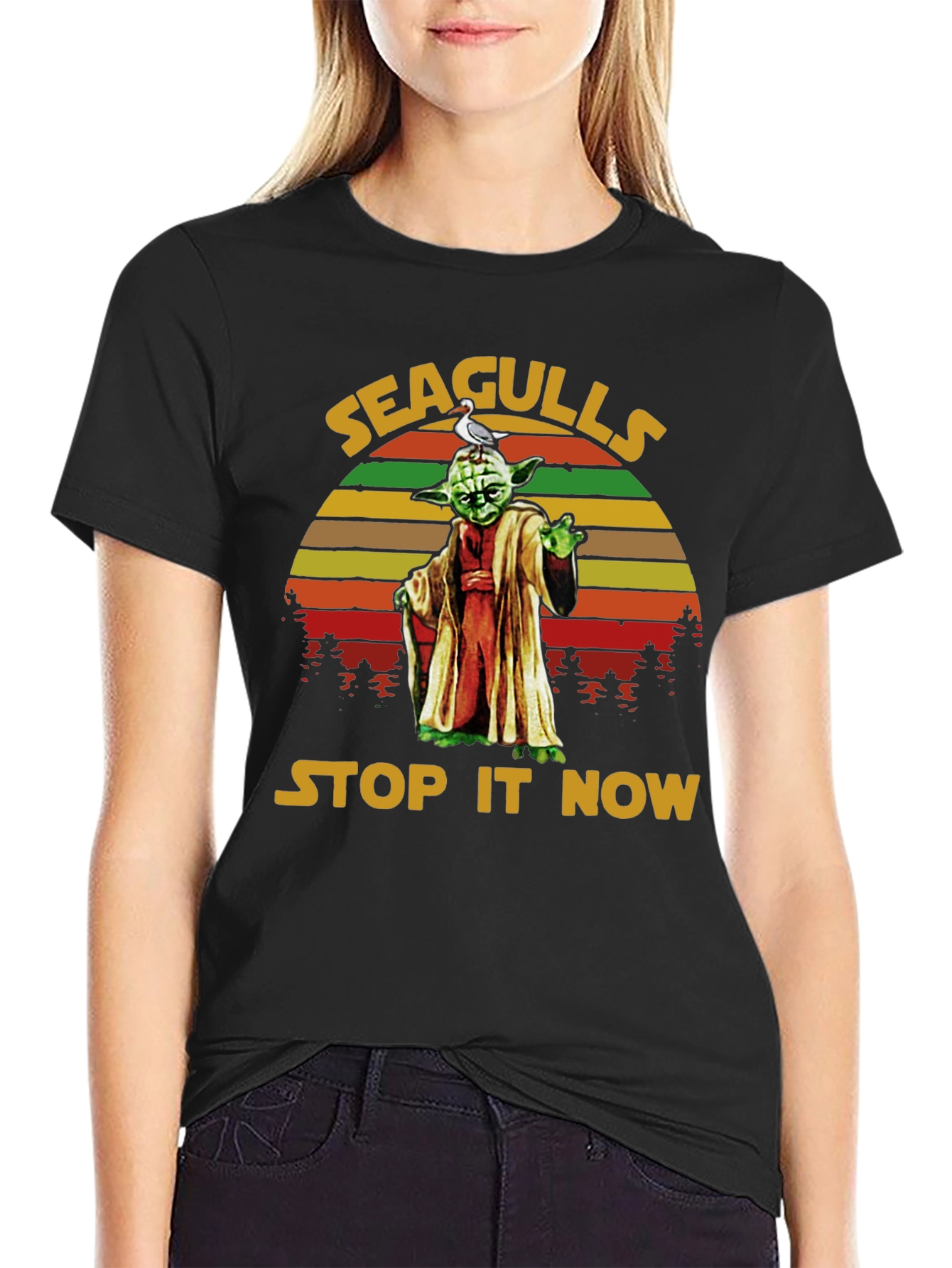 Seagulls Stop It Now Yoda T-Shirt