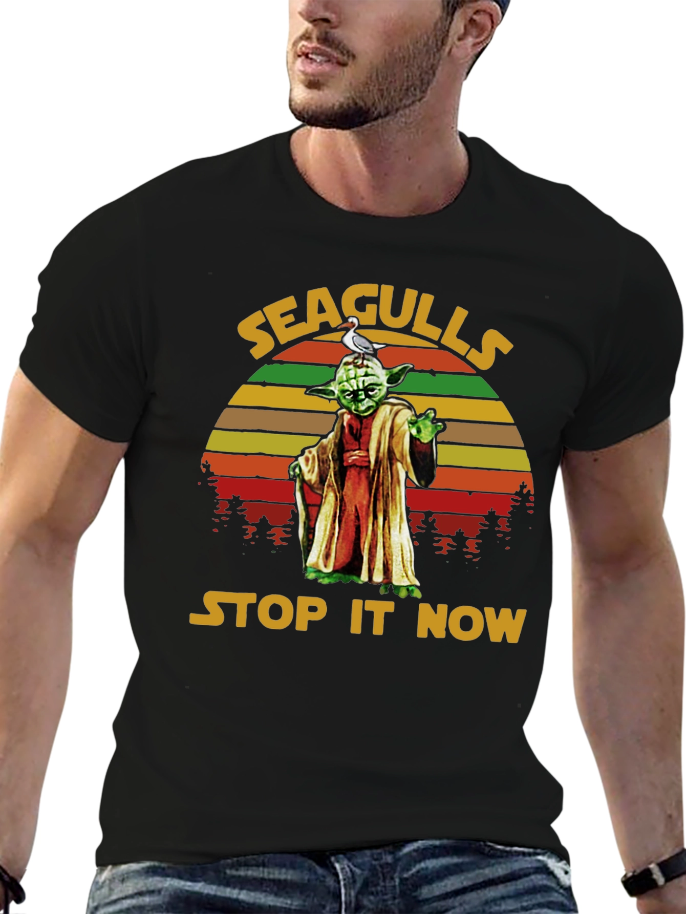 Seagulls Stop It Now Yoda T-Shirt
