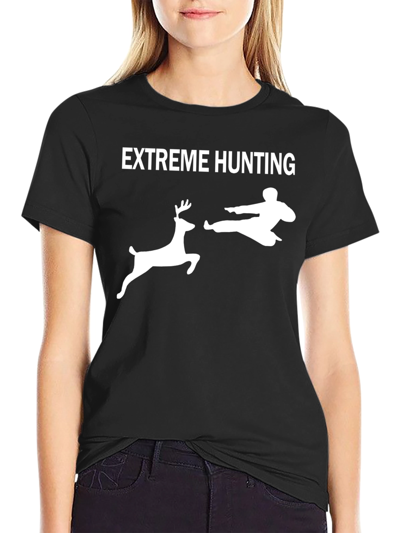 Extreme Hunting Black Graphic Tee