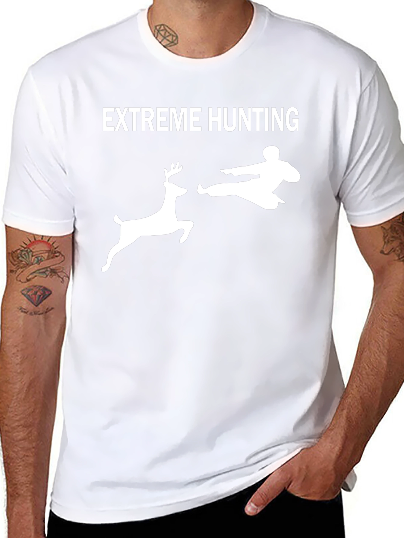 Extreme Hunting Black Graphic Tee