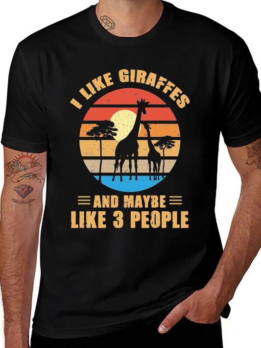 I Like Giraffes T-Shirt Funny Animal Lover Tee