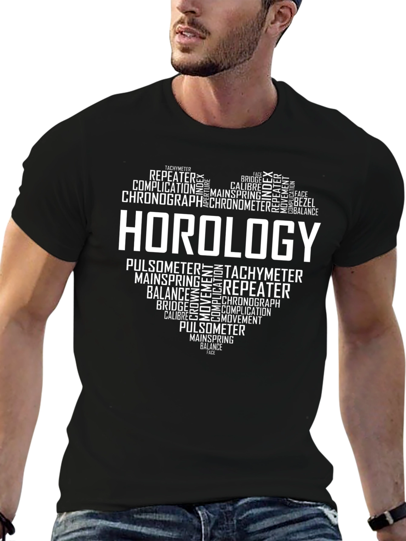 Horology Heart T-Shirt - Watch Lover Tee
