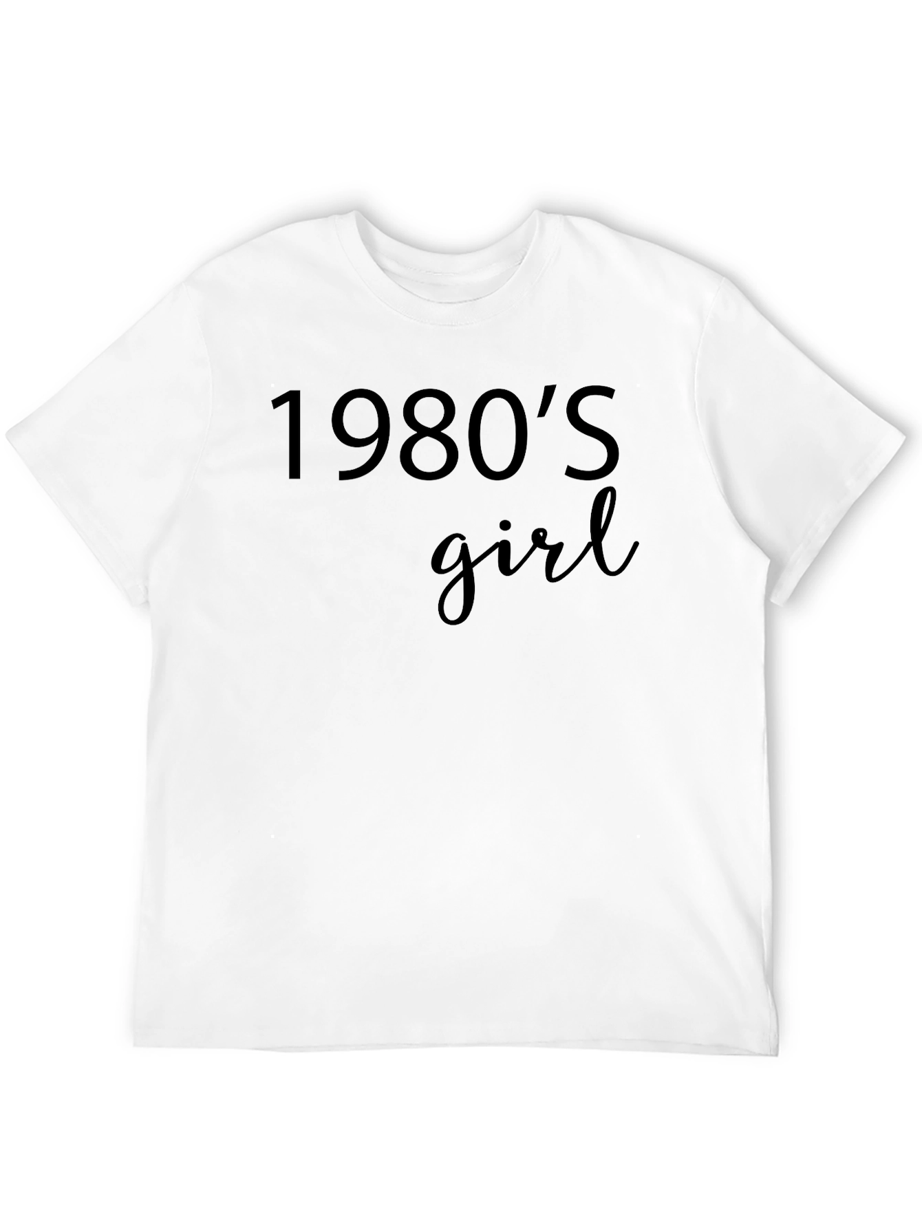 1980s Girl Graphic Tee - Retro Style