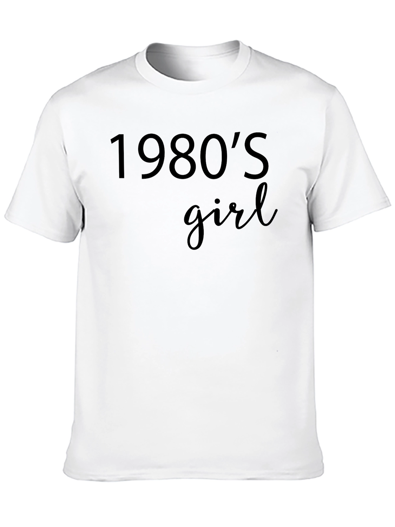1980s Girl Graphic Tee - Retro Style