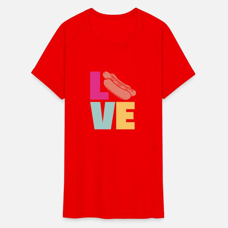 Hot Dog Love Graphic for Food Enthusiasts