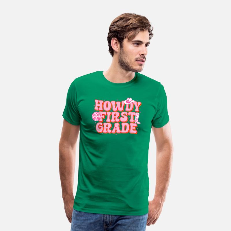 Howdy First Grade Cowgirl Teacher 1st Grade Back T