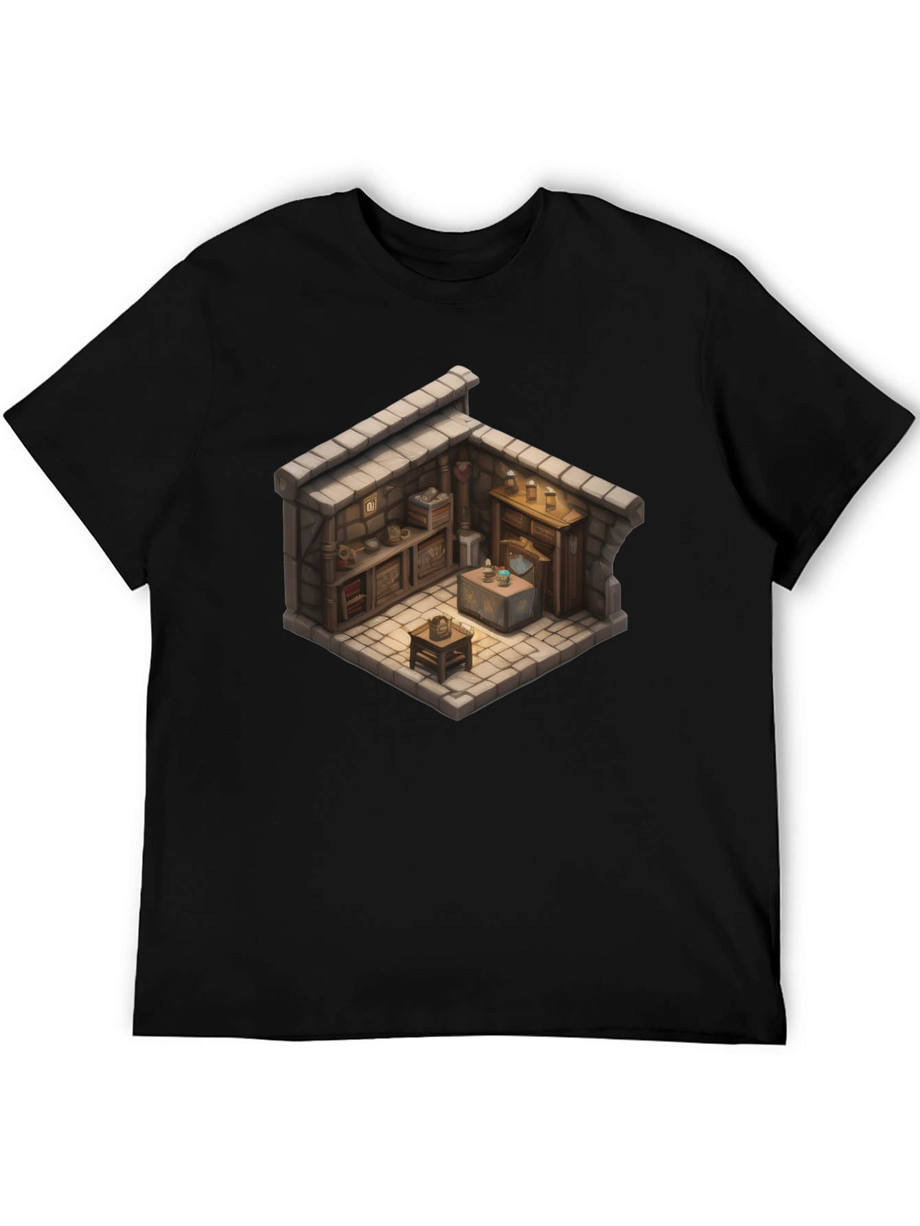 Isometric Alchemists Lab Black T-Shirt