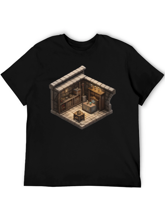 Isometric Alchemists Lab Black T-Shirt