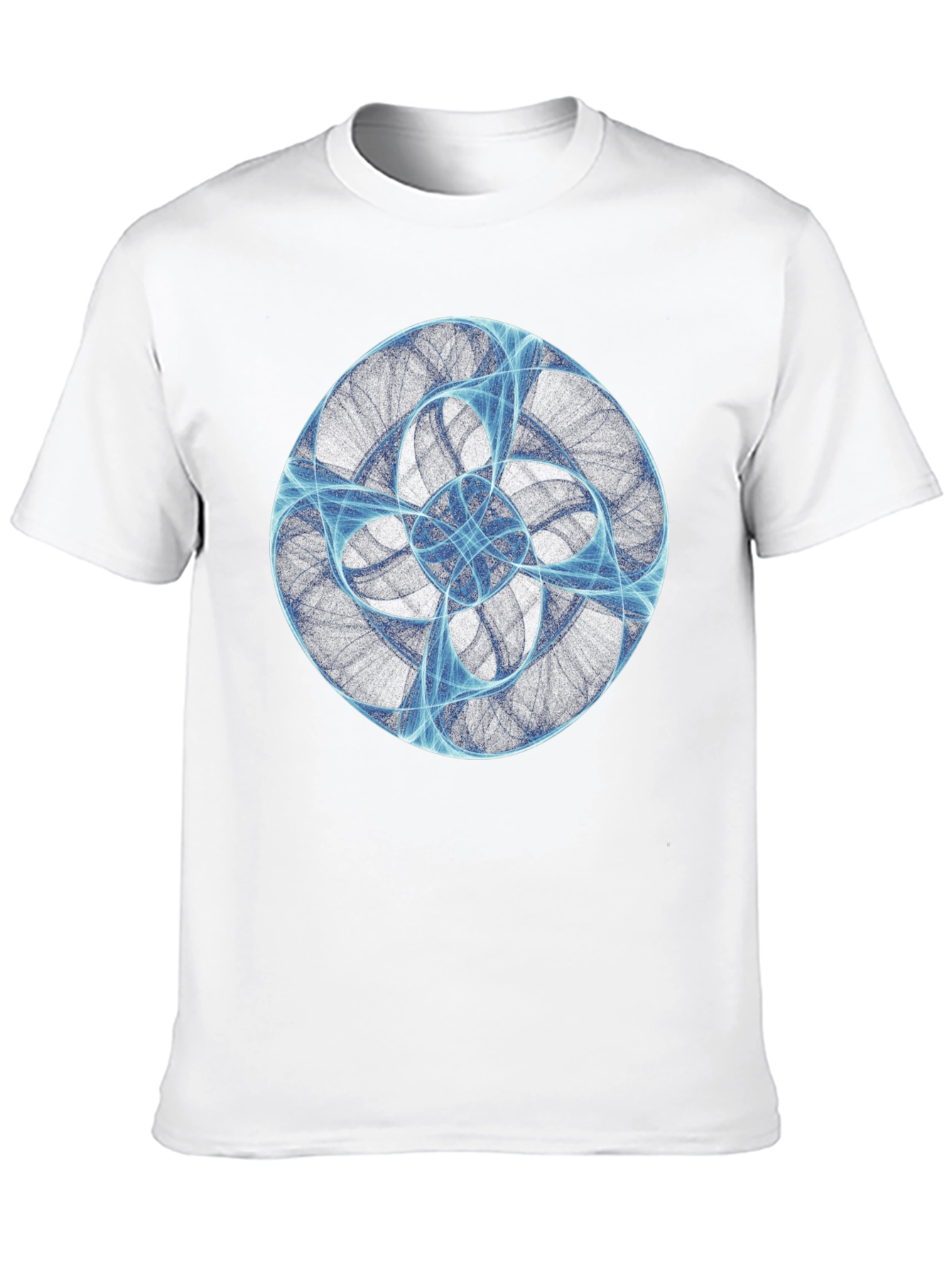 Abstract Swirl Graphic T-Shirt - Black