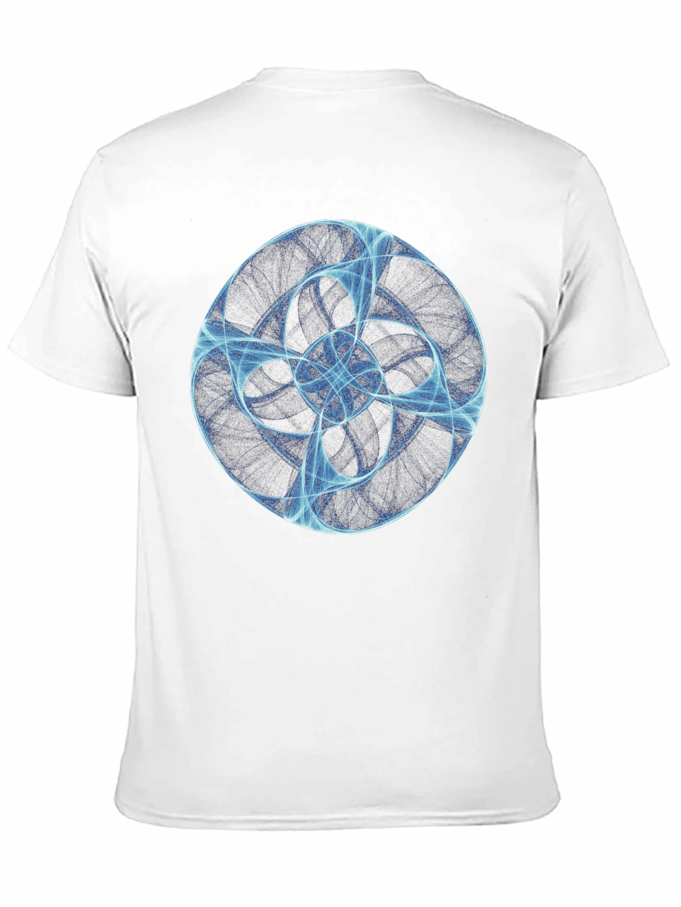 Abstract Swirl Graphic T-Shirt - Black