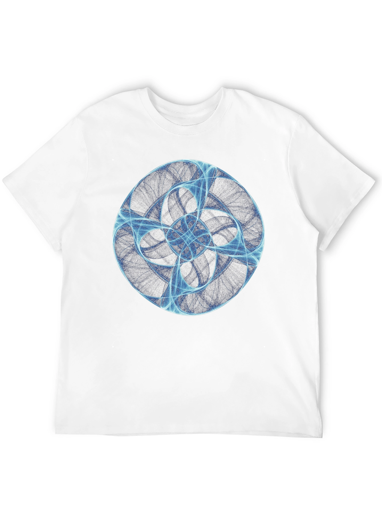 Abstract Swirl Graphic T-Shirt - Black