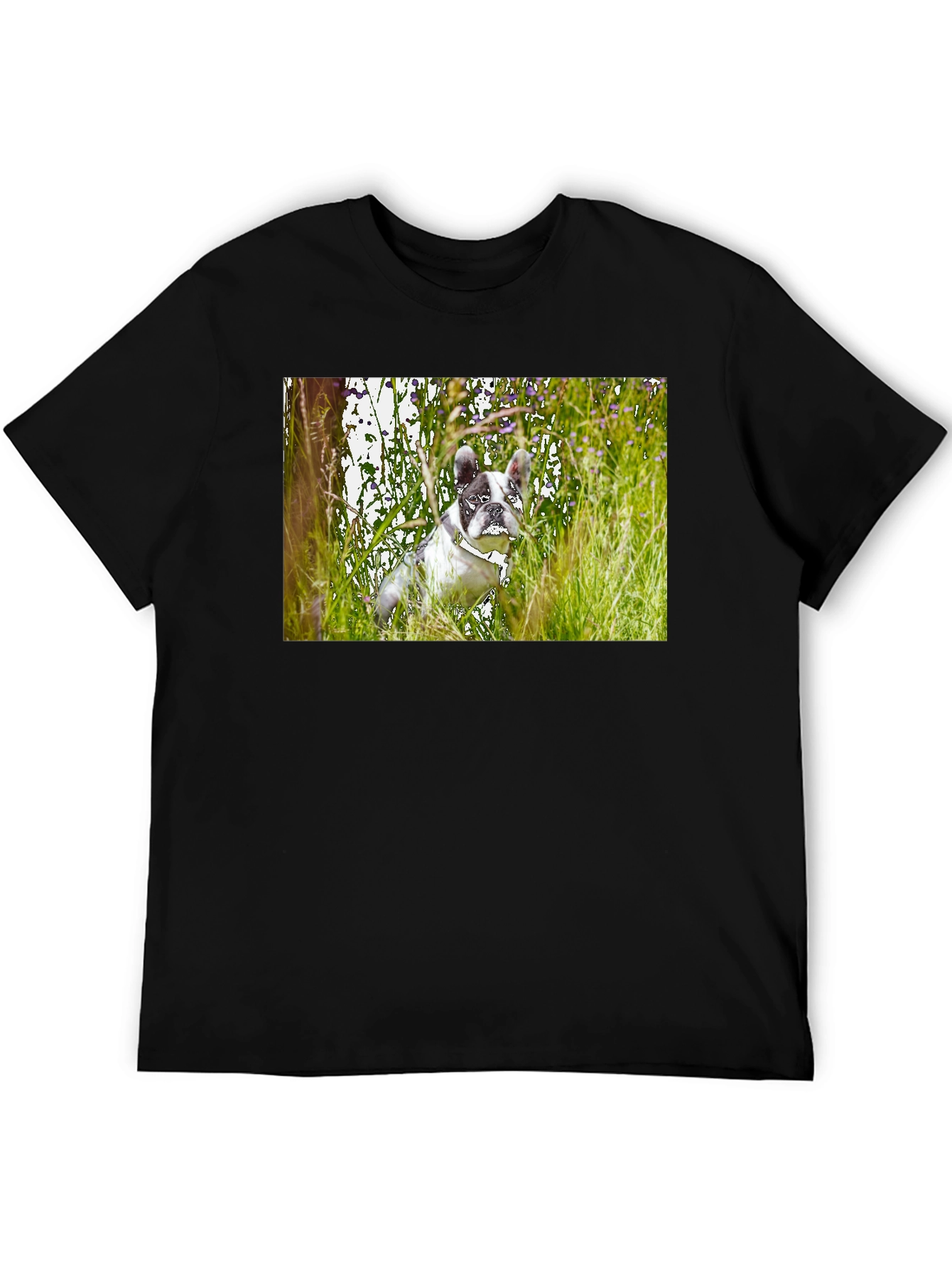 Dog T-Shirt - Black Short Sleeve Graphic Tee