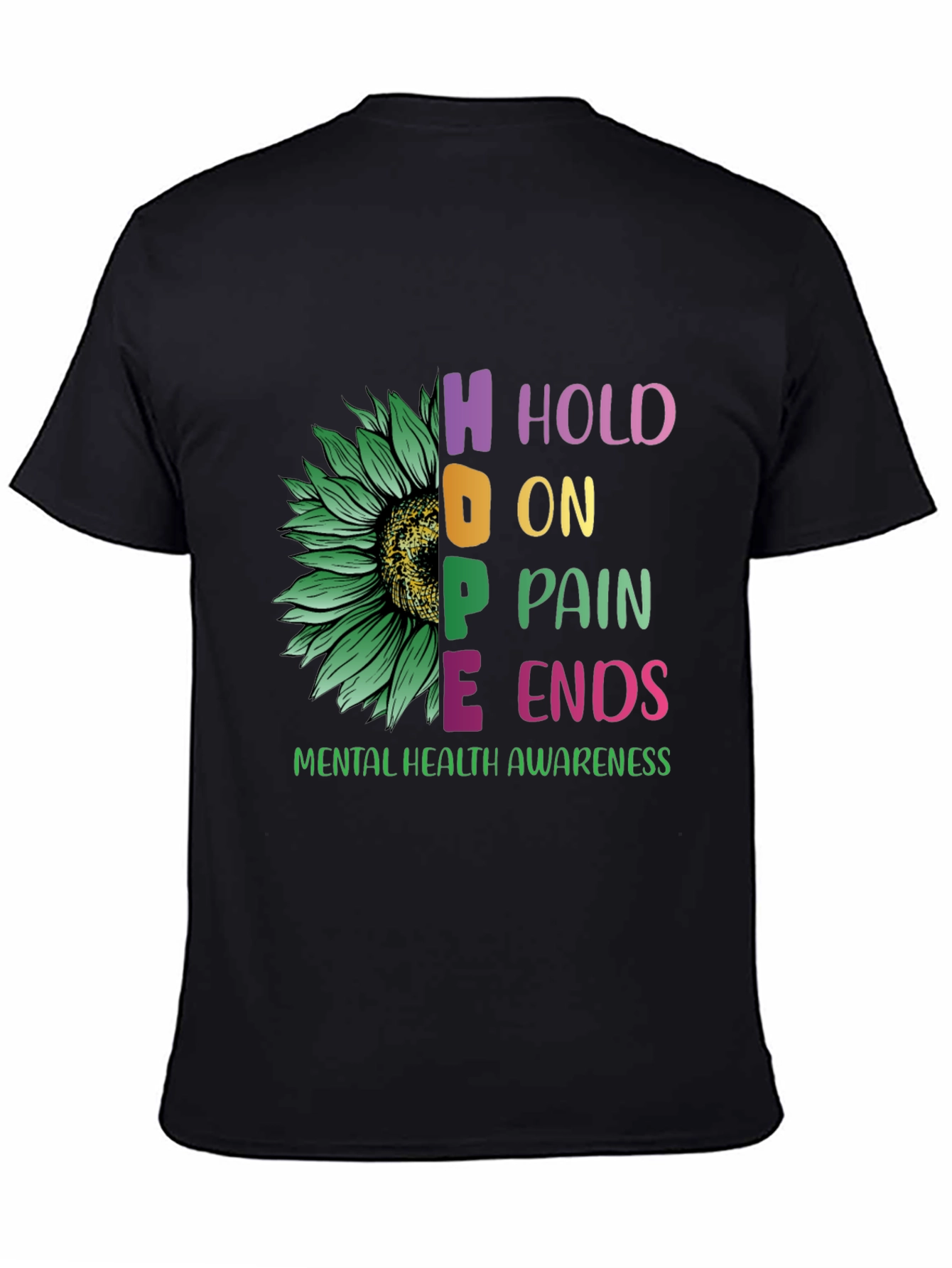 HOPE Mental Health Awareness T-Shirt Sunflower