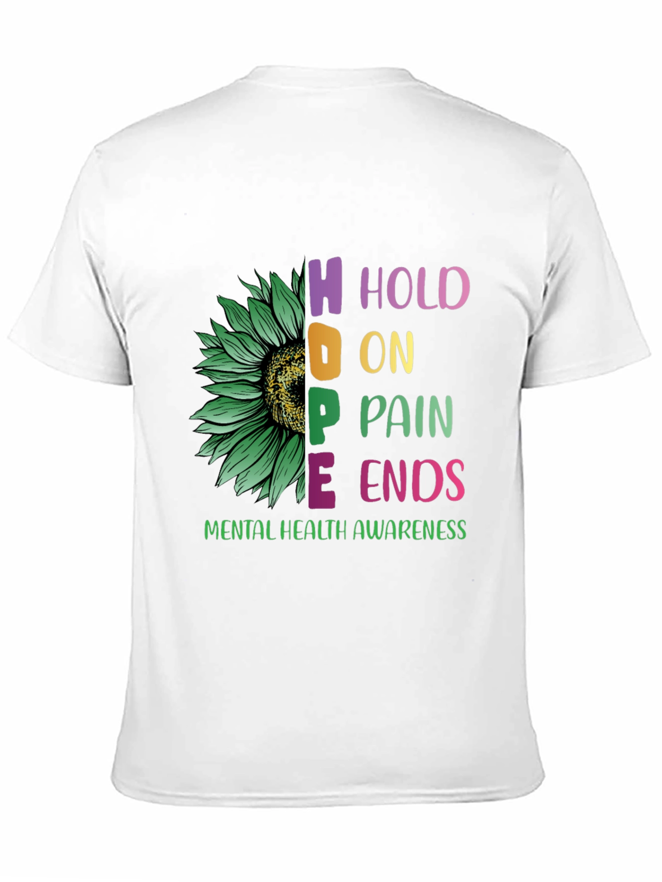 HOPE Mental Health Awareness T-Shirt Sunflower