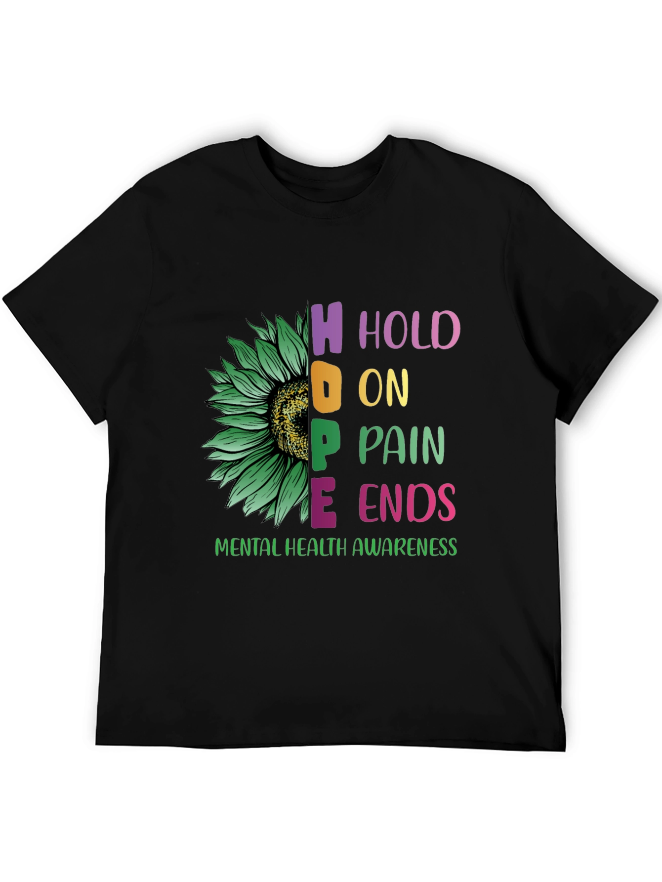 HOPE Mental Health Awareness T-Shirt Sunflower