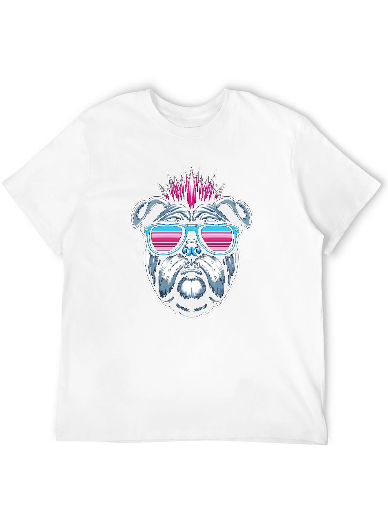 Cool Bulldog Graphic T-Shirt - Black