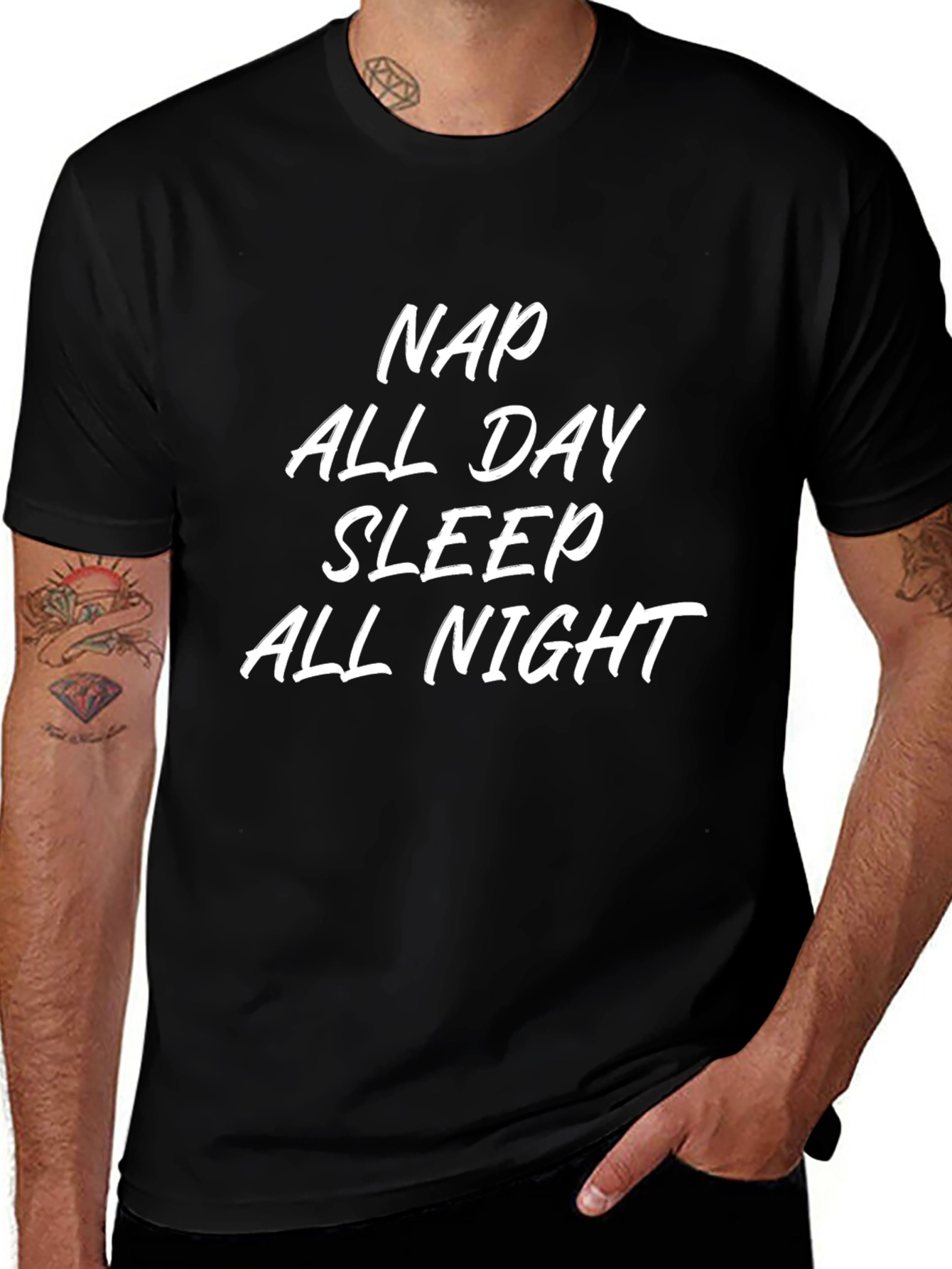 Nap All Day Sleep All Night Graphic Tee