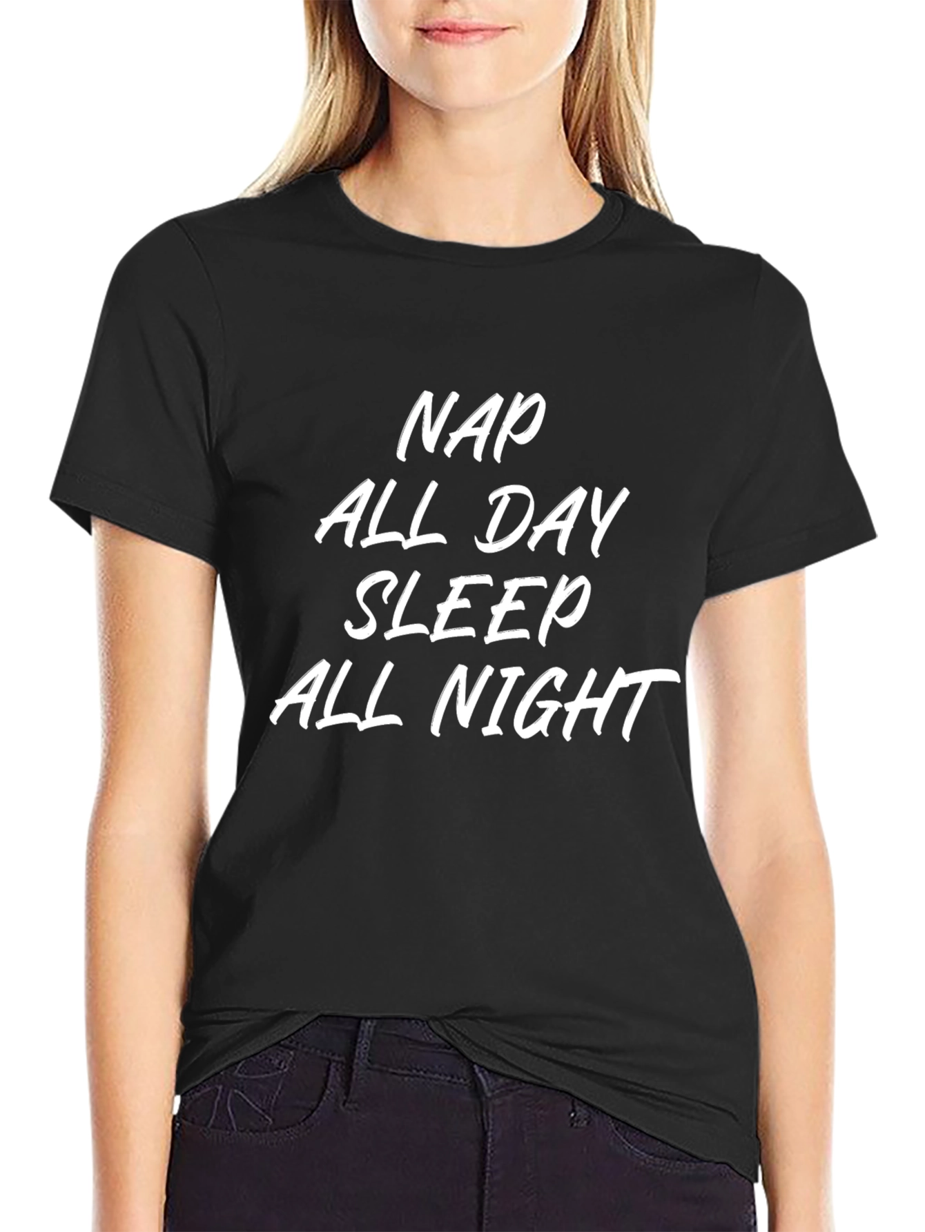 Nap All Day Sleep All Night Graphic Tee