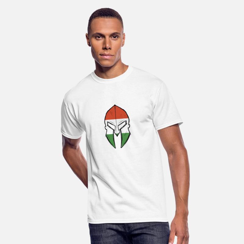 hungarian flag in Spartan warrior Helmet