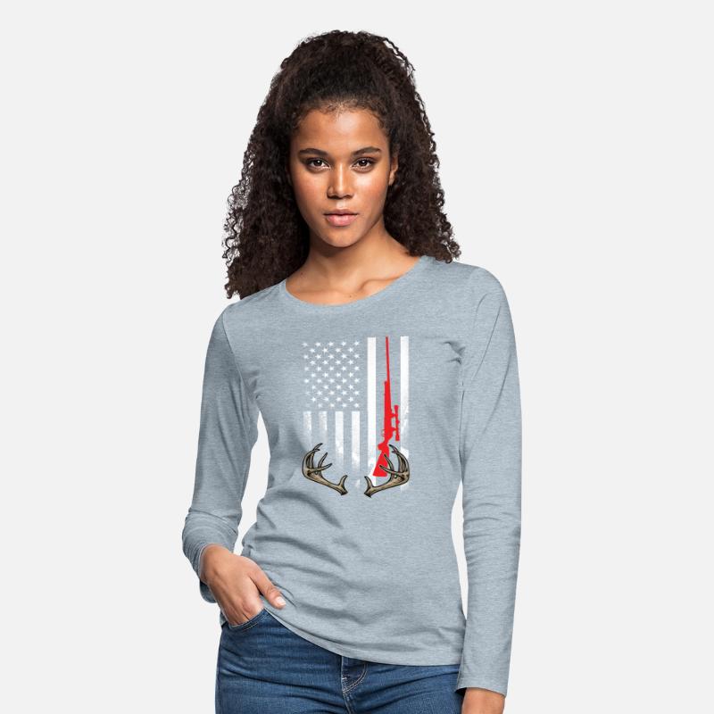 Hunter American Flag Hoodie USA Hunting Deer