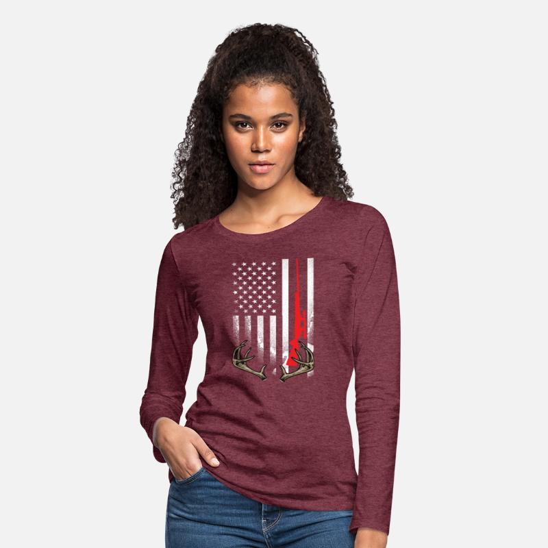 Hunter American Flag Hoodie USA Hunting Deer