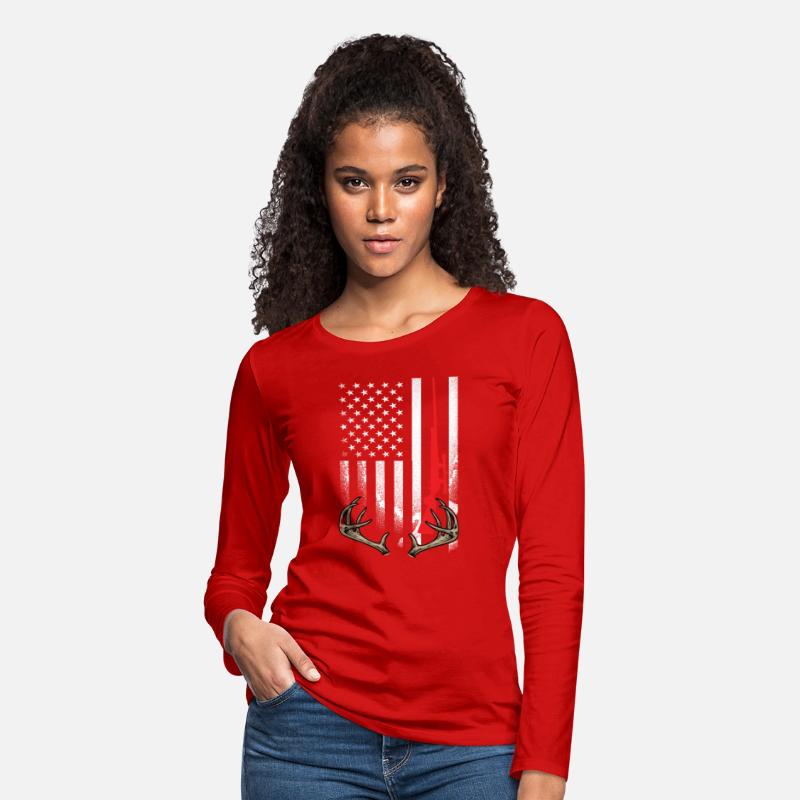 Hunter American Flag Hoodie USA Hunting Deer