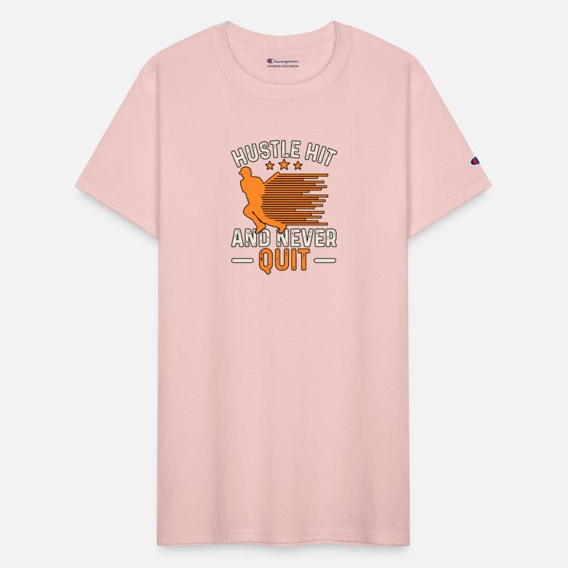 Hustle Hit And Never Quit Baseball