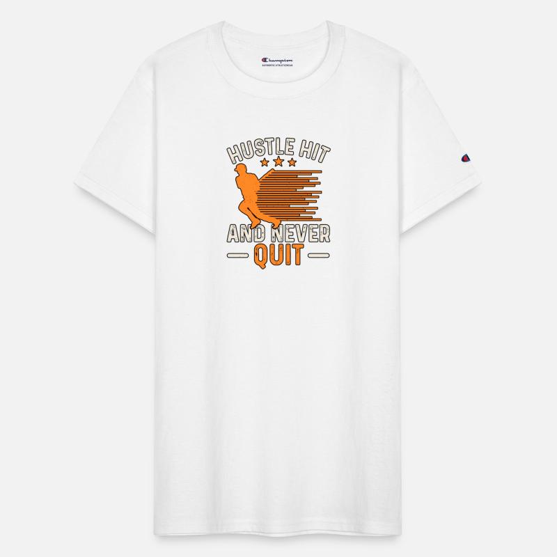 Hustle Hit And Never Quit Baseball