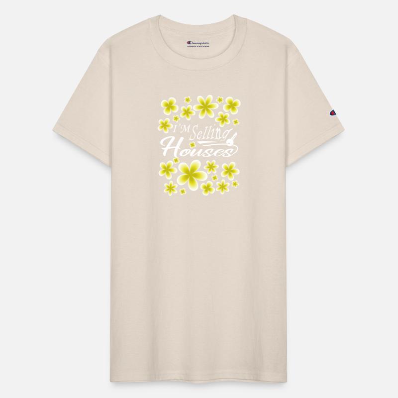 I Am Selling Houses Floral White Text