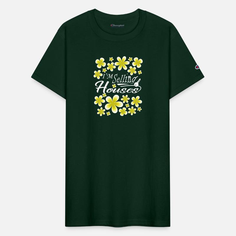 I Am Selling Houses Floral White Text