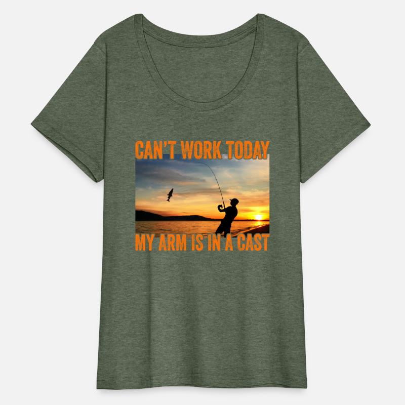 I Cant Work Today My Arm In A Cast Funny Fisherman